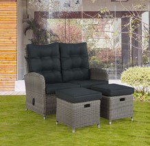 All-Weather Outdoor Two-Seat Reclining Bench By Alaterre Furniture. - $285.96