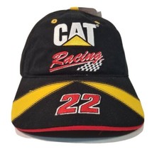 Caterpillar CAT Racing Ward Burton #22 Hat Cap Adult Strapback Black NASCAR 2004 - £15.81 GBP