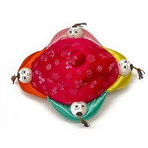 Asian Silk Trinket Sewing Box Pin Cushion Children Babies Fuchsia Oval 1... - £15.15 GBP