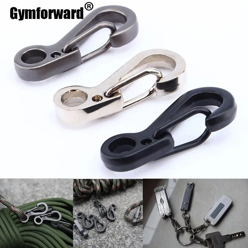 10 Pcs Camping Carabiner Tools Outdoor Survival Hiking EDC Snap Spring Clips - £7.86 GBP+