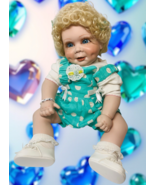 1988 Original Porcelain Doll Diasy ~Curly Blonde Hair ~ LifeLike ~ World... - $81.96 CAD