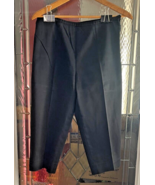 Womens Capri Pants Black Stretch Size 10 Side Zipper - $12.03 CAD
