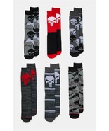 Marvel The Punisher Men&#39;s Crew Socks 6-Pack Super Hero Cosplay Shoe Size... - $35.63 CAD