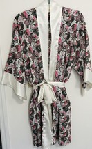 Vintage Victoria&#39;s Secret Gold Label Satin Paisley Floral Kimono Robe On... - £18.48 GBP