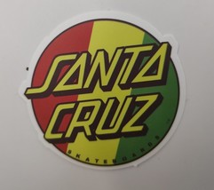 Santa Cruz Skateboard Rasta Dot Logo 3&quot; Sticker - £3.19 GBP