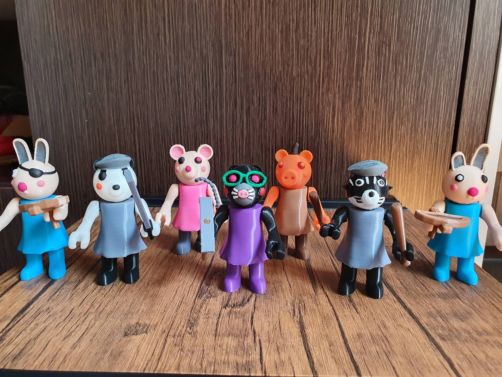 Bunny, Pumpiggy, Katie, Pandy, Mimi, Mouse mandy fullbody figures