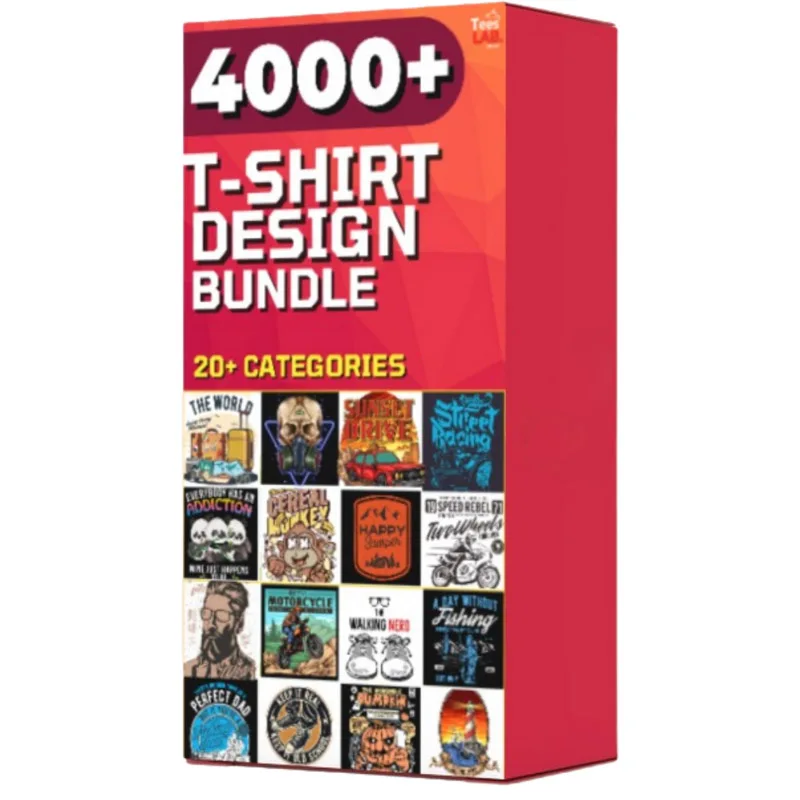 4000+ T-Shirt Printing Design Bundle Clothes Coats Ready to Print Vector Images  - £173.09 GBP