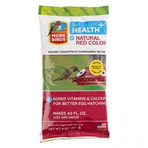 More Birds Health Plus Natural Red Hummingbird Nectar Powder Concentrate 8 oz - £21.01 GBP