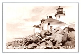 RPPC Alki Lighthouse Seattle Washington WA UNP Postcard Y15 - £6.97 GBP
