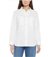 Gap Womens Shirt White Long Sleeves Gauze Button-Front Chest Pockets Cotton - $38.99