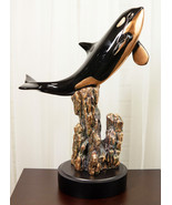Ebros Large Nautical Marine Sea Orca Killer Whale Swimming By Coral Reef... - $333.72 CAD