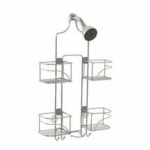 Chrome Expandable Over the Shower Head Caddy Hand Held Holder Storage Or... - $113.99