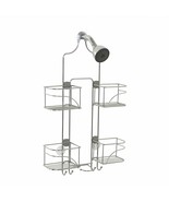 Chrome Expandable Over the Shower Head Caddy Hand Held Holder Storage Or... - £83.89 GBP