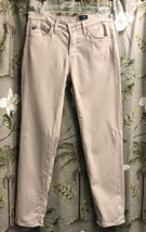 Adriano Goldschmied Pants Trouser Chino Wm. 28&quot;W 24&quot;L Beige mid-rise cig... - £19.22 GBP