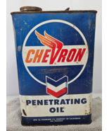 Vintage Chevron Penetrating Oil 1 Gallon Can Standard Oil Company CA 194... - €173,64 EUR