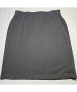 Old Navy Women Skirt Size L Tall Black Charcoal Mini Stretch Classic Pen... - $12.60