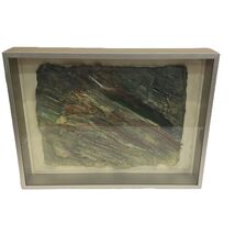 Inga Hunter - Feather Fall - Handmade Cotton Papes, Parrot Feathers, Paint - $34.64