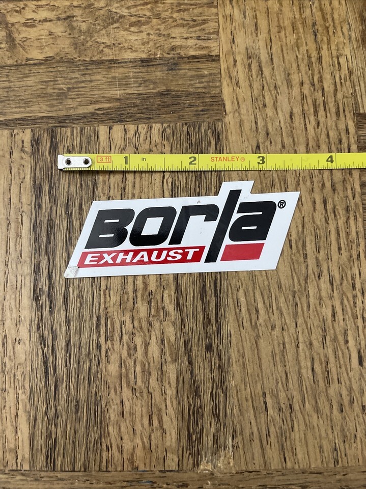 Borla Exhaust Auto Decal Sticker