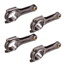 4x 4340 Forged Steel H-Beam Connecting Rods+ARP Bolts for Mitsubishi 4G92 4.724&quot; - £234.31 GBP