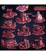 3D Printed Cast n Play Summoning Chambers Scatter Terrain Set 28mm 32mm D&amp;D - $18.41 CAD+
