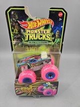 Hot Wheels 2022 Monster Trucks Glow In The Dark Rodger Dodger HCB50 Torn... - $8.99