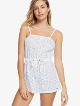 New with tags ROXY &quot;Angels Song Romper&quot; Swimsuit Coverup White Eyelet Size Large - £31.14 GBP
