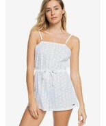 New with tags ROXY &quot;Angels Song Romper&quot; Swimsuit Coverup White Eyelet Si... - $54.14 CAD