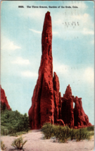 The Three Graces Garden of the Gods Denver CO Vintage Postcard (D8) - £5.34 GBP
