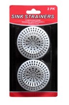 2 Pack 2 3/4&#39;&#39; inch Plastic Sink Strainers for Bathtubs and Sinks - £1.69 GBP