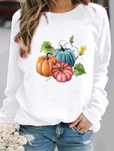 Pullovers Female Fall Autumn  Spring Print Happy Season Love 90s Women Hoodies C - £59.17 GBP