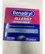 Benadryl Liqui-Gels Allergy Medicine Dye-Free Liquid Gel Capsules  24 Ca... - €8,29 EUR