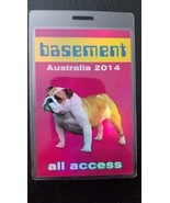 BASEMENT - ORIGINAL 2014 AUSTRALIAN TOUR LAMINATE BACKSTAGE PASS - $63.02 CAD