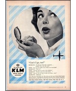 1950s KLM Royal Dutch Airlines PRINT AD BX2 - $138.84 MXN