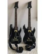(2) Guitar Hero Live Power Wireless Guitars PS3 360 Black Gold 654 No Do... - £31.11 GBP