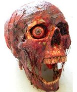 Halloween Horror Movie Prop Corpse Head Skull&quot;Bloody Bill&quot; - £86.32 GBP