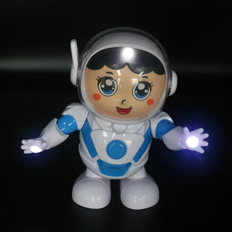 Dance Robot Music LED Light Spaceman Electronic Walking Funny Toys for Kids - £15.65 GBP
