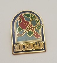 MICHIGAN Cardinal Colorful Collectible Souvenir Lapel Hat Travel Pin Pin... - £13.06 GBP