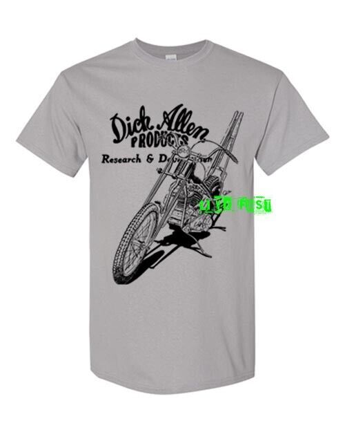 DICK ALLEN PRODUCTS T SHIRT retro chopper motorcycle springer biker icon legend