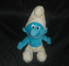 11&quot; Vintage 1979 Stuffed Animal Plush Smurf Wallace Berrie Blue Peyo Nutshells - £11.39 GBP