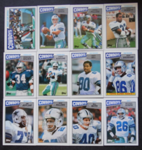 1987 Topps Dallas Cowboys Team Set of 12 Football Cards - $14.99