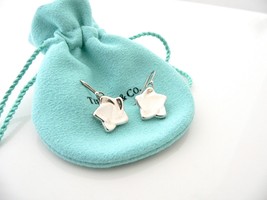 Tiffany &amp; Co Silver Star Dangle Dangling Earrings Peretti Studs Gift Pou... - £367.66 GBP