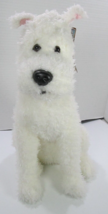 TY TinTin Snowy Plush 12&quot;  White Dog Terrier Pup Stuffed 2011 w/Tags Rea... - £22.01 GBP