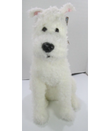 TY TinTin Snowy Plush 12&quot;  White Dog Terrier Pup Stuffed 2011 w/Tags Rea... - £22.07 GBP