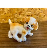 Vintage 1965 Hand Painted Ceramic Golden Retriever Puppy Dog Figurine Ma... - £13.93 GBP