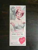 Vintage 1951 Loveable&#39;s Ringlet Bra Original Ad 721 - $6.64