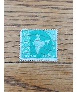 India Stamp Map of India 8np Used Green - $1.99