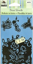 Plaid Brass Stencil Set. Ref: 018. Embossing Cardmaking Scrapbooking Crafts - £2.94 GBP