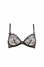 Agent Provocateur Womens Bra Lace Printed Elegant Black Size Uk 32B - £49.50 GBP