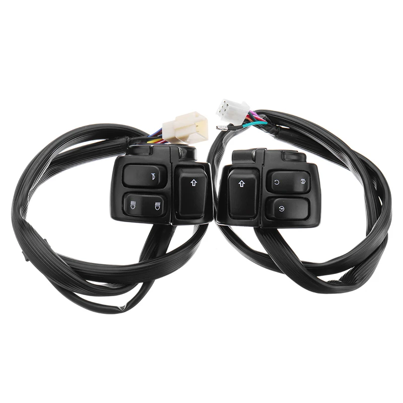 22mm Motorcycle 1&quot;Black Handlebar Turn Signal Control Switch  Harley XL8... - £631.52 GBP