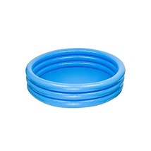 Intex 59416NP Crystal Blue Three Ring Inflatable Paddling Pool 1.14m x 2... - $24.00